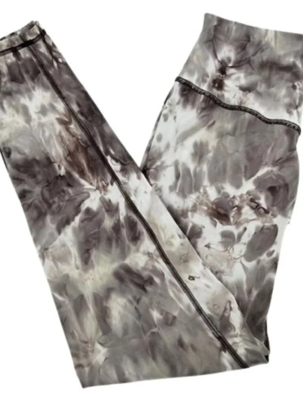 Gymshark Women's Elevate Leggings Athletic Cement Brown Spray Dye Size M